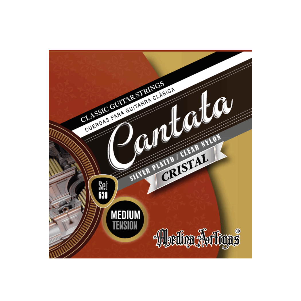 Cantata Profesional Tensión Media Set 630 Cuerdas Para Guitarra Clásica Nylon Cristal