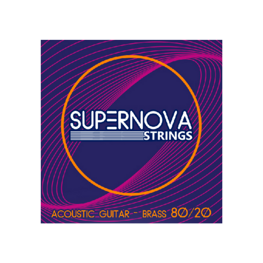 Supernova Strings Guitarra Acústica 80/20 Brass