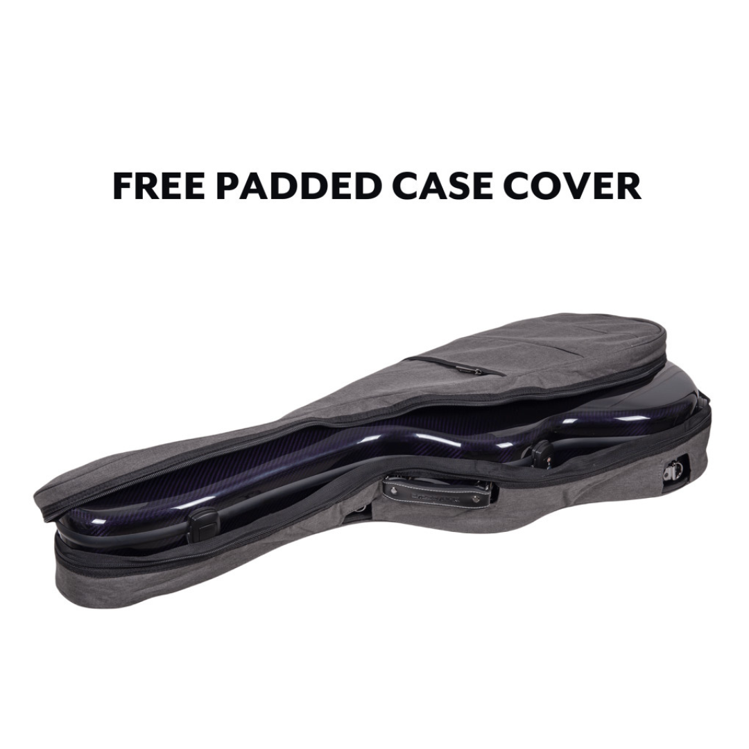 Estuche Crossrock Air Carbon Guitarra Clásica Morado
