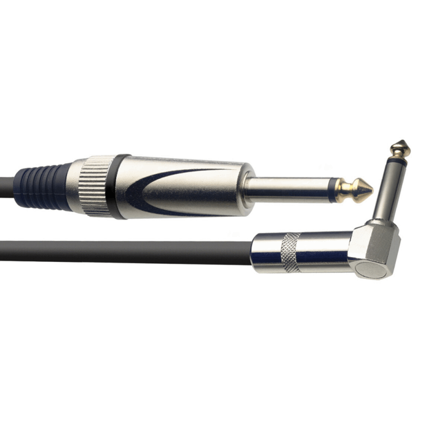 Cable Alta Calidad para Instrumento Stagg Plug/Plug- Recto/En Ángulo 6 Metros SGC6PL DL