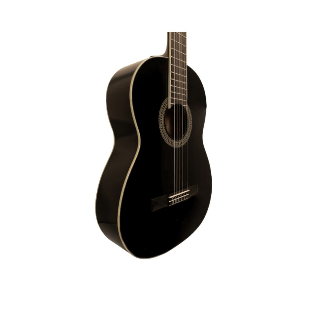 Guitarra Clásica de Madera Spruce Color Negro Marca Ángel Lopez