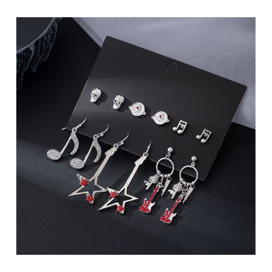 Aretes Varios Diseños Rock