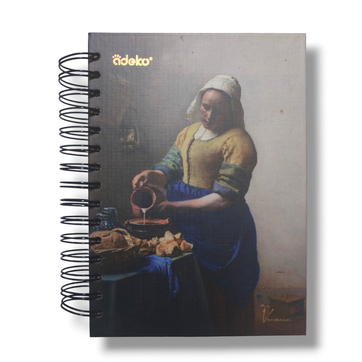 Libreta Espiral Diseño Pinturas Marca Adeko 200 Hojas