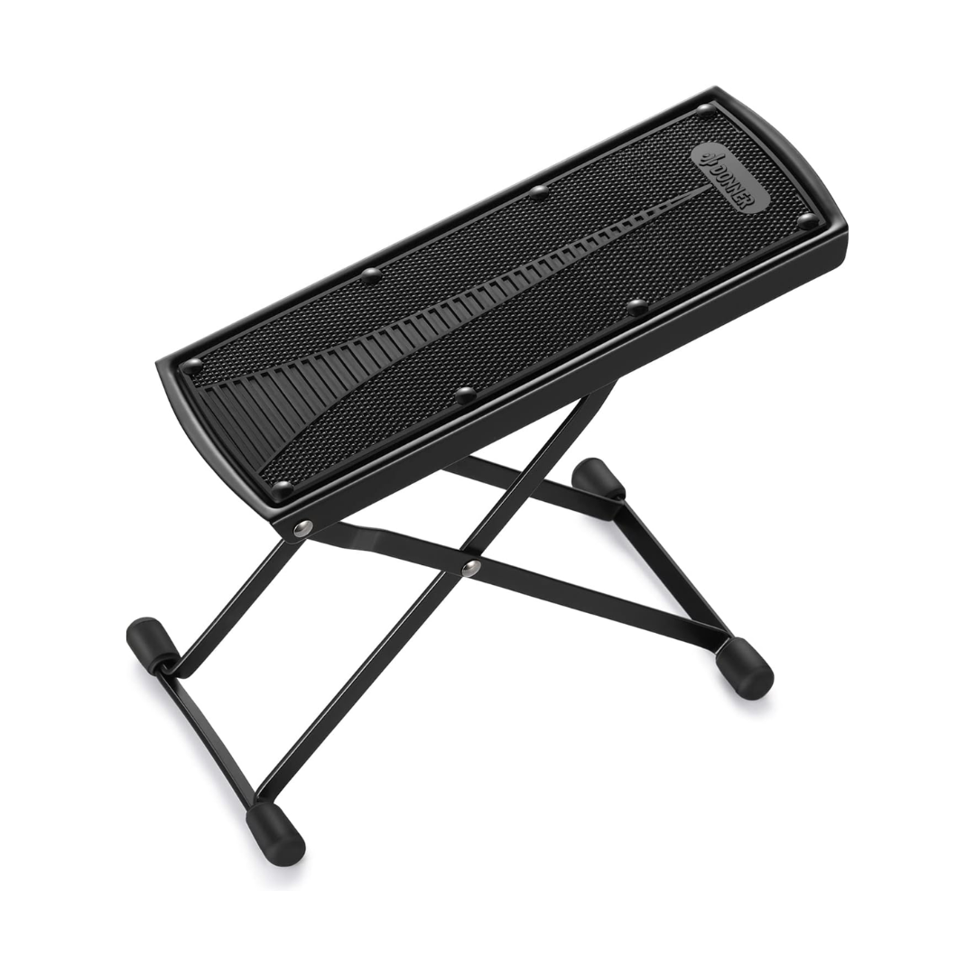Donner Banco Pie Metálico Para Guitarrista Ajustable 6 Alturas FS-11B