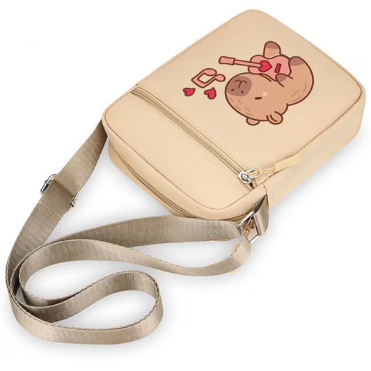 Bolso Cruzado Diseño Tierno Capibara