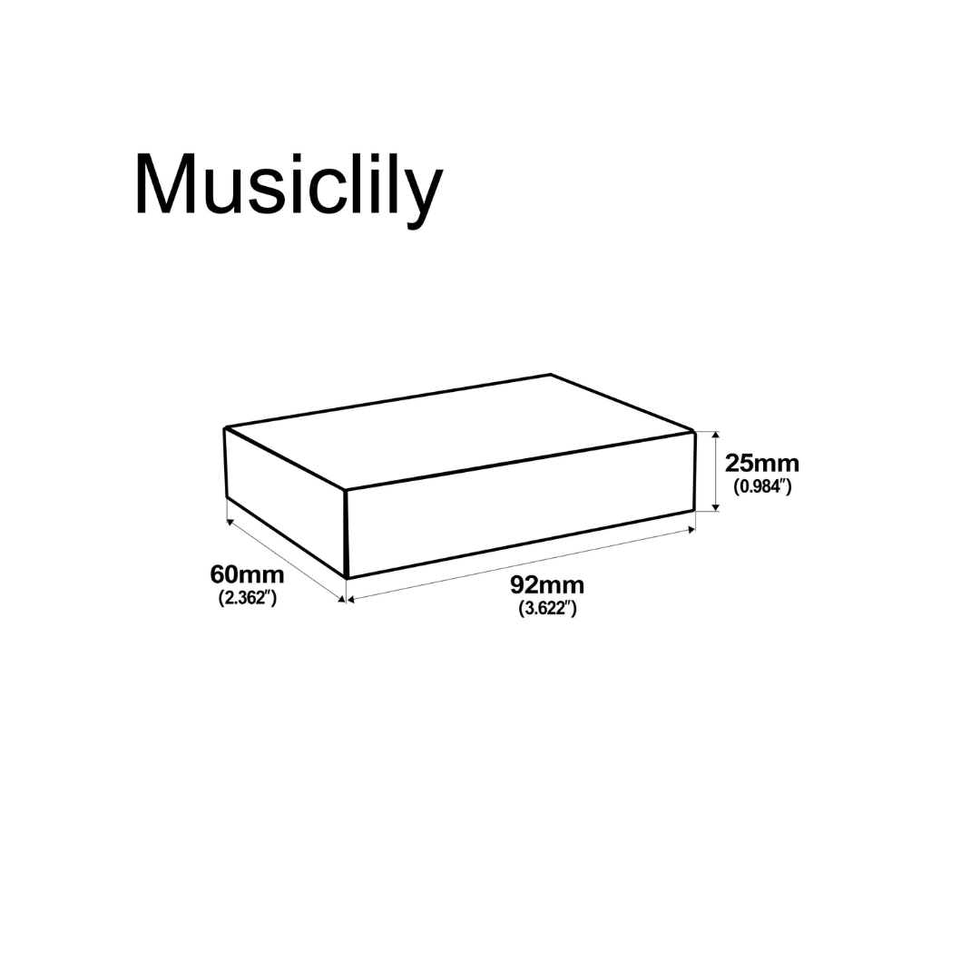 Caja de Plástico Transparente Para Plumillas Musiclily