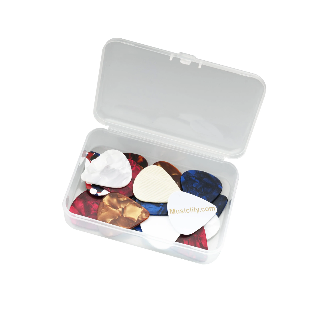 Caja de Plástico Transparente Para Plumillas Musiclily