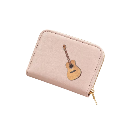 Cartera Para Mujer Rosa con Guitarra