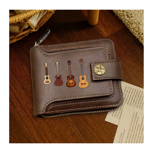 Cartera Diseño Tamaños de Ukulele Café