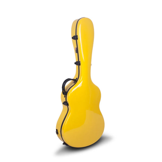 Estuche Crossrock 2.0 Fibra de Vidrio Color Amarillo para Guitarra Clásica