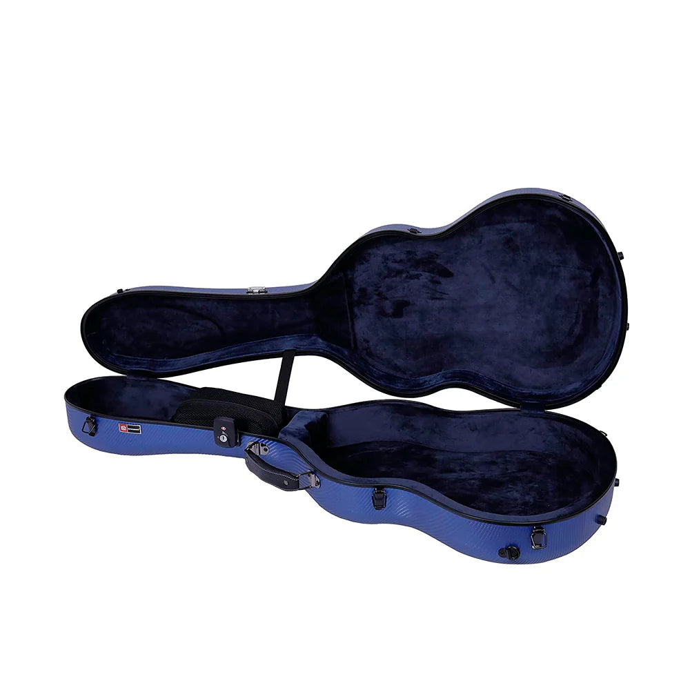 Estuche Crossrock Polycarbon color Azul para Guitarra Clásica