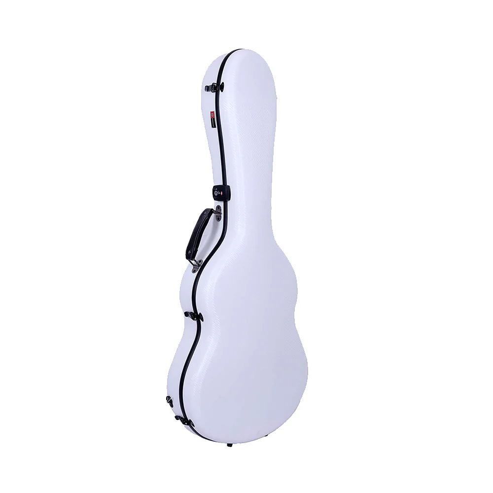 Estuche Crossrock Polycarbon color Blanco para Guitarra Clásica