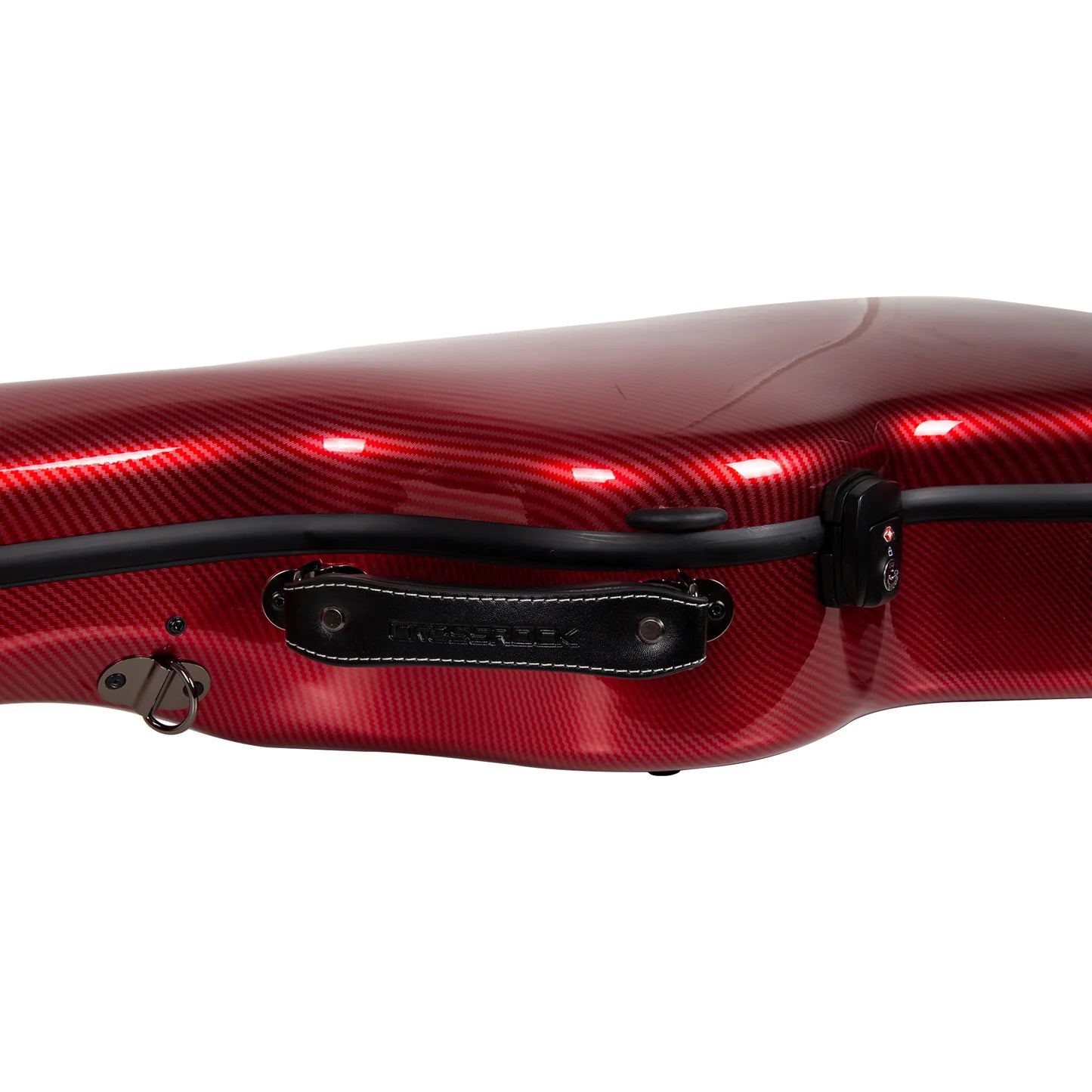 Estuche Crossrock Ultra-Light Fiberglass color Rojo para Guitarra Clásica