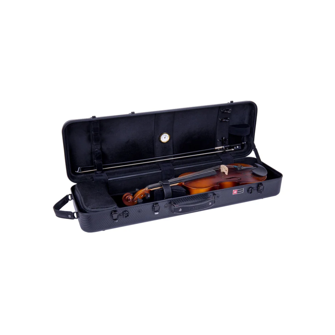 Estuche Para Violín Crossrock Polycarbon Oblong Negro