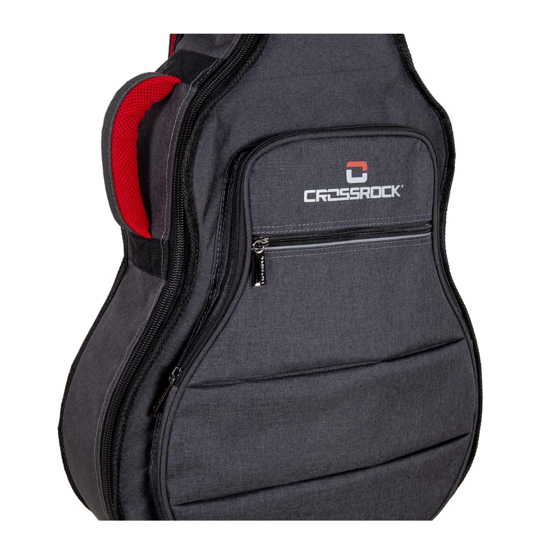 Crossrock CRSG107SADG Funda Gig Bag Para Guitarra Eléctrica Arch Top Hollow Body de 16" Metro Standard Series