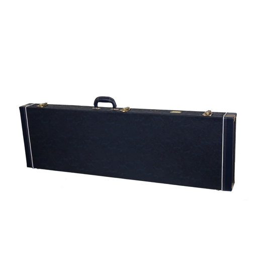 Crossrock Estuche de Cuero Estampado Para Bajo Precision y Jazz Bass CRW630BOB Ocean-Blue