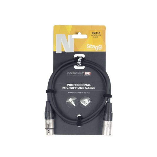 Cable De Micrófono XLR / XLR (M / F), 6 M, Stagg Serie N NMC6R