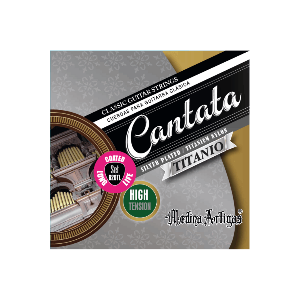 Medina Artigas Set Cantata 620TL De Cuerdas Guitarra Clásica Tensión Alta Titanio