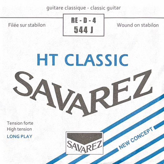 Cuerda cuarta suelta para guitarra RE D 4 Savarez HT Classic 544J tensión alta