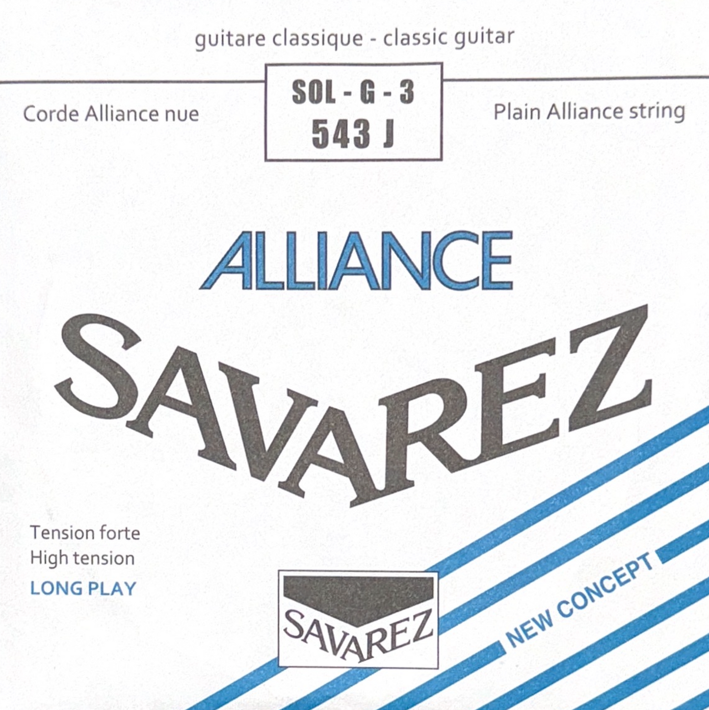 Cuerda tercera suelta para guitarra SOL G 3 Savarez HT Classic 543J tensión alta