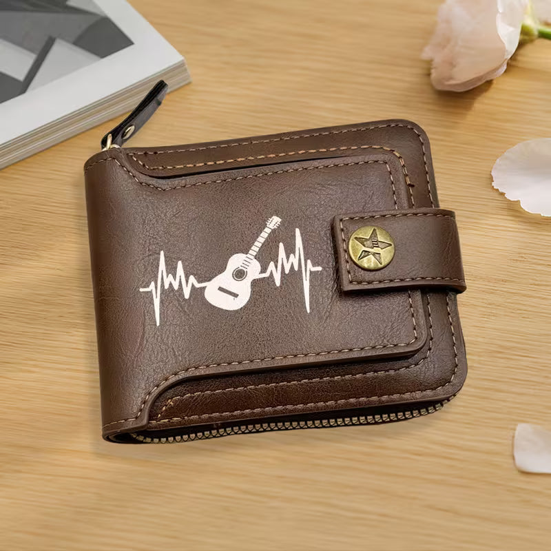 Cartera Diseño Guitarra Líneas de Frecuencia