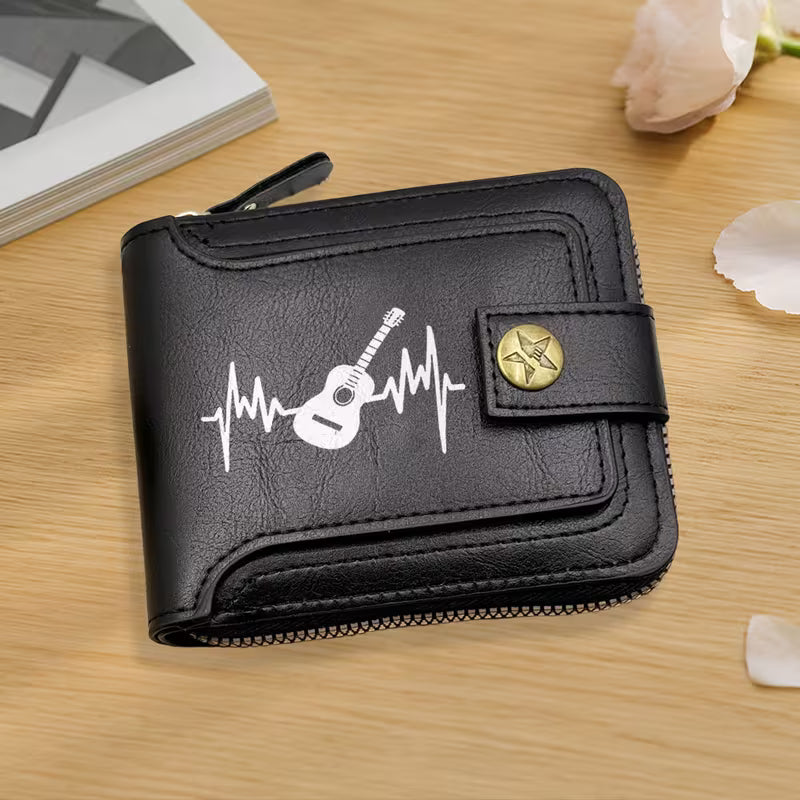 Cartera Diseño Guitarra Líneas de Frecuencia