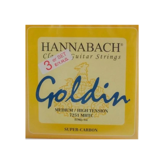 Hannabach Set Agudos Supercarbon Serie 725 Goldin MHT