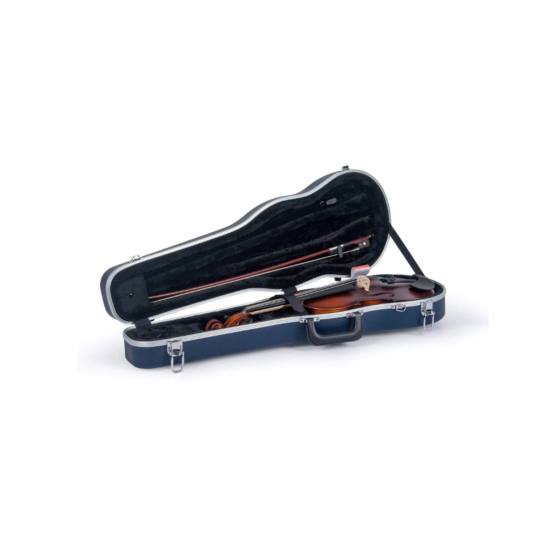 Estuche Para Violín Crossrock ABS Shaped Azul