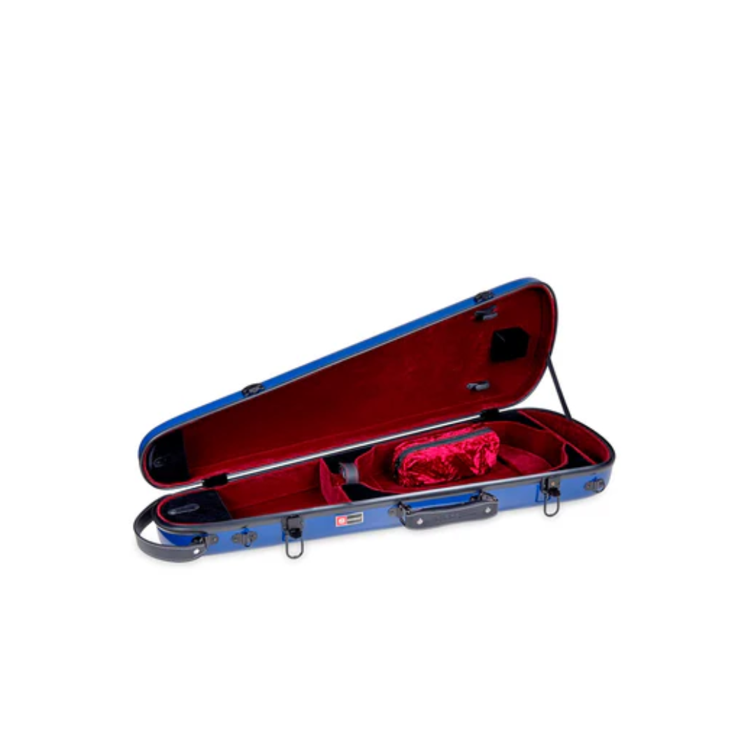 Estuche Para Violín Crossrock Fibra de Vidrio Azul