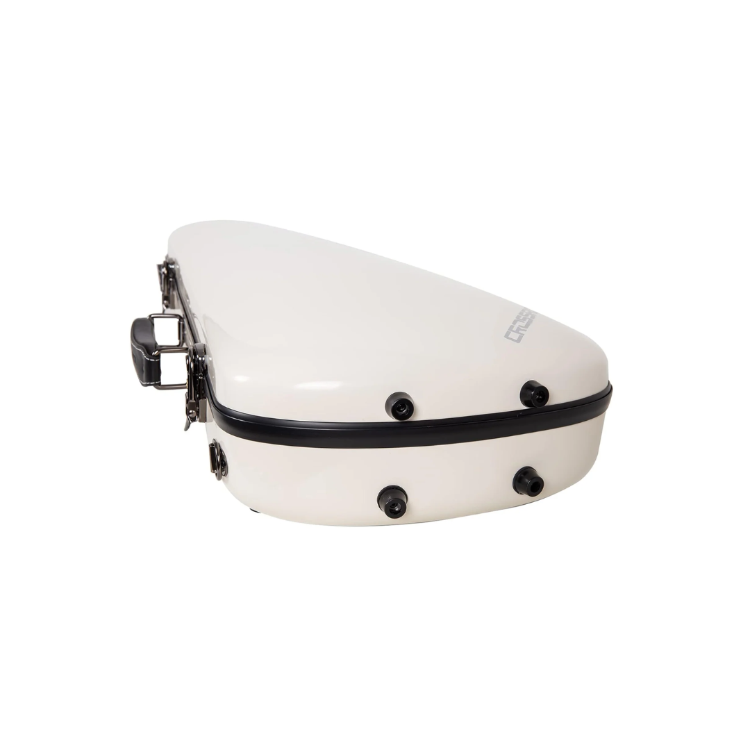 Estuche Para Violín Crossrock Fibra de Vidrio Marfil