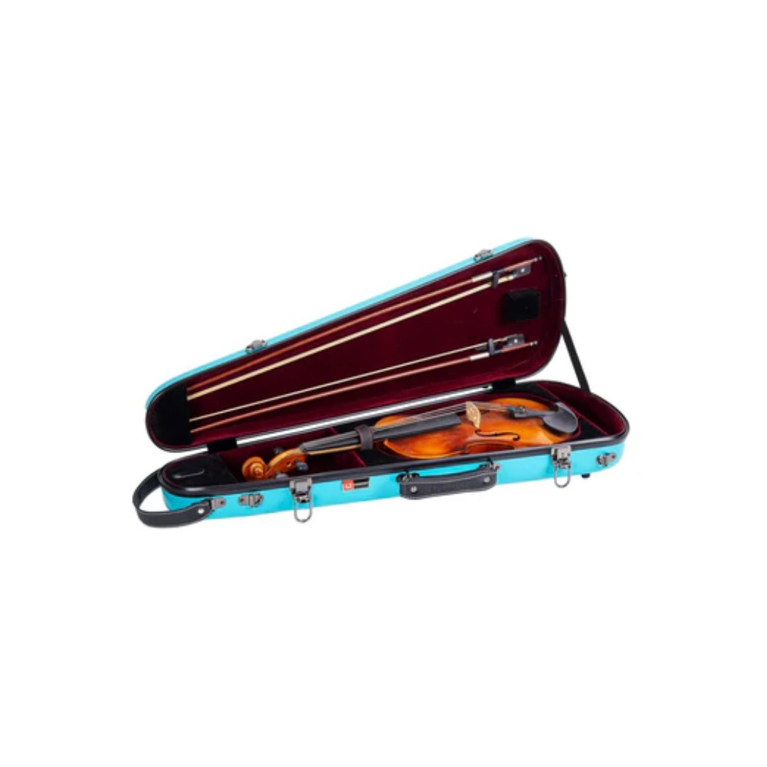 Estuche Para Violín Crossrock Fibra de Vidrio Menta