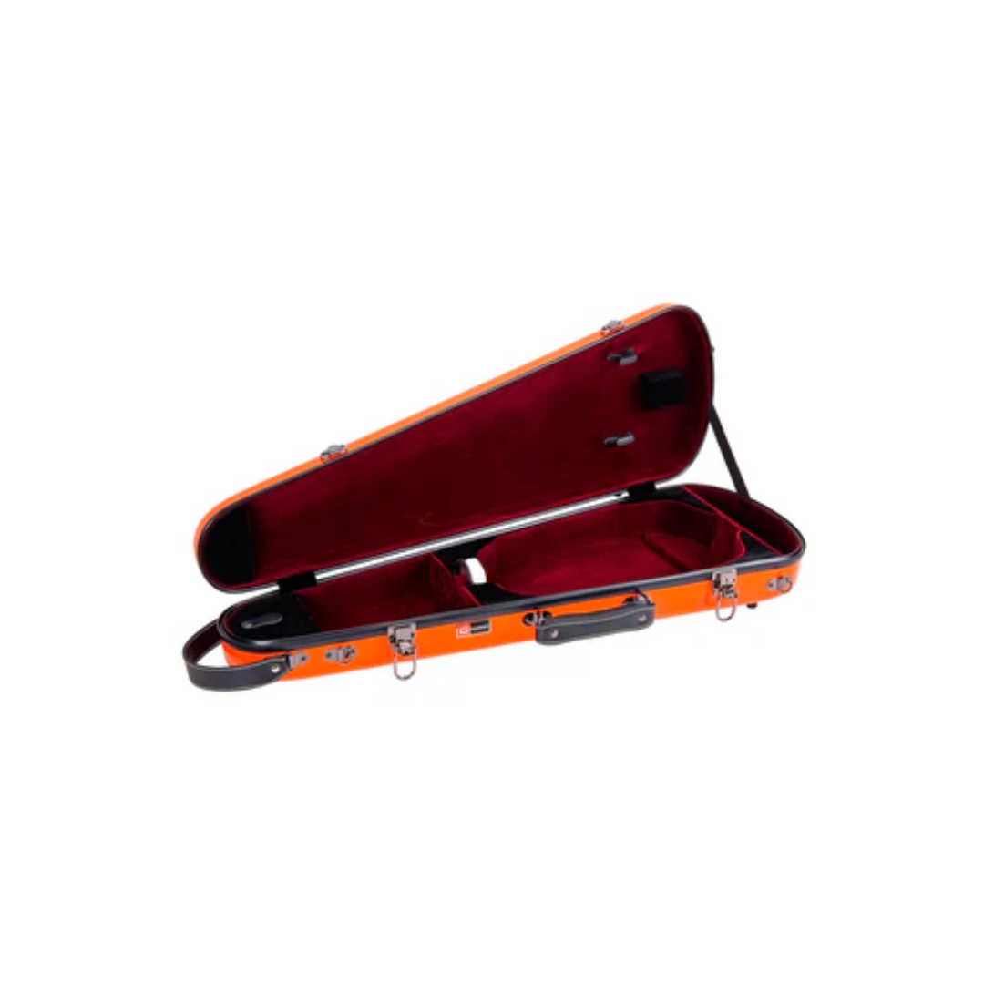 Estuche Para Violín Crossrock Fibra de Vidrio Naranja