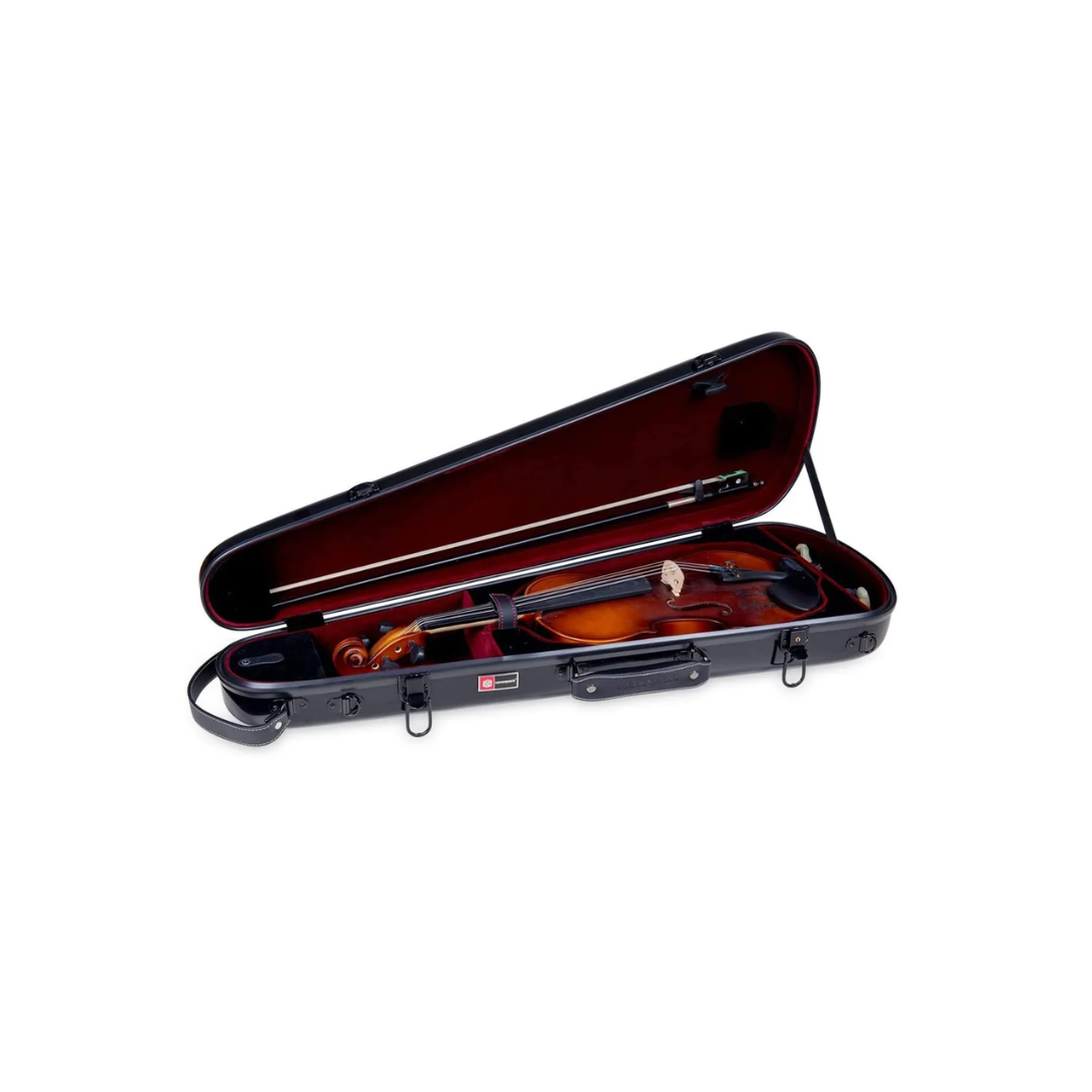Estuche Para Violín Crossrock Fibra de Vidrio Negro