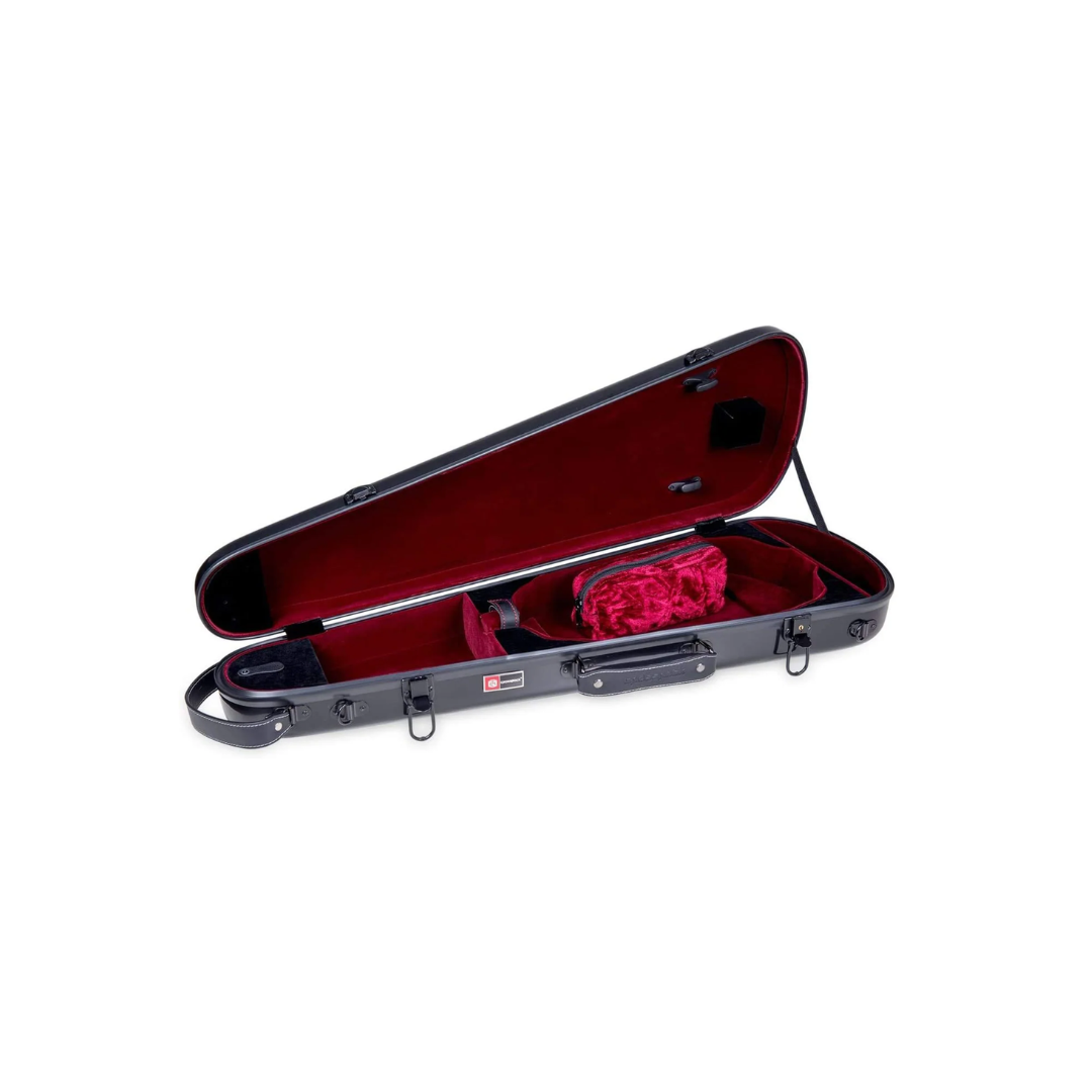 Estuche Para Violín Crossrock Fibra de Vidrio Negro