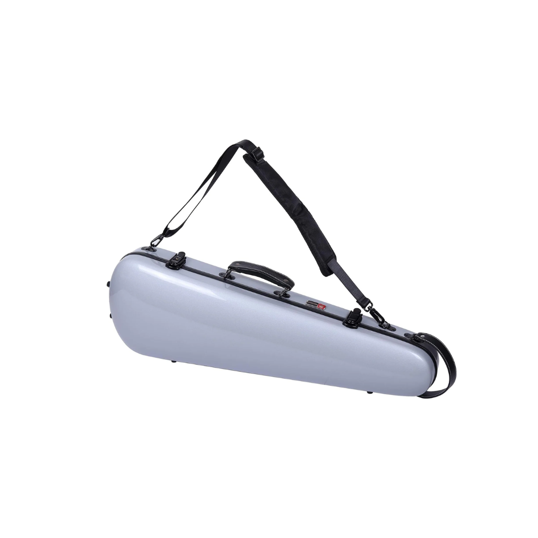 Estuche Para Violín Crossrock Fibra de Vidrio Plata