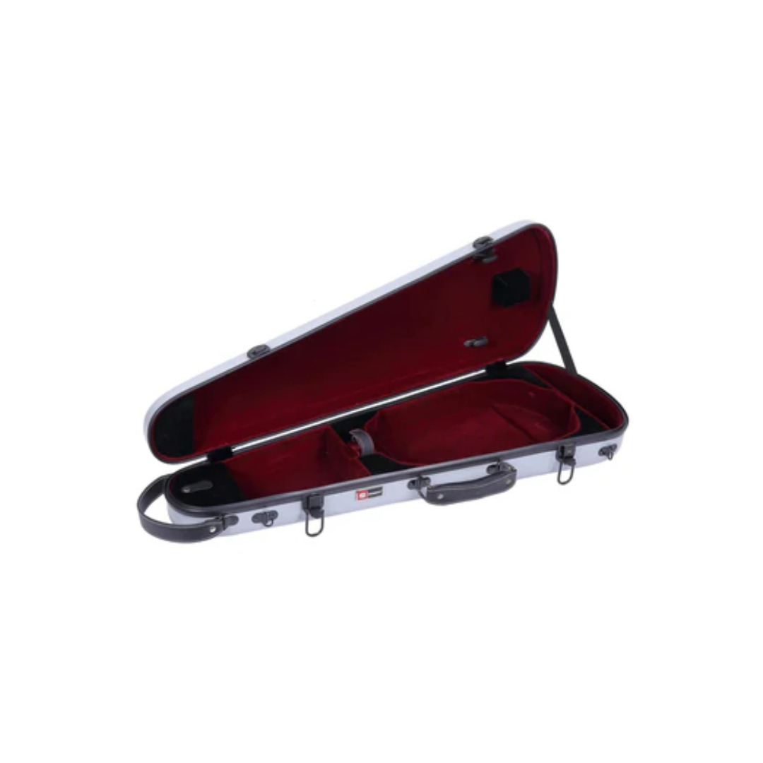 Estuche Para Violín Crossrock Fibra de Vidrio Plata