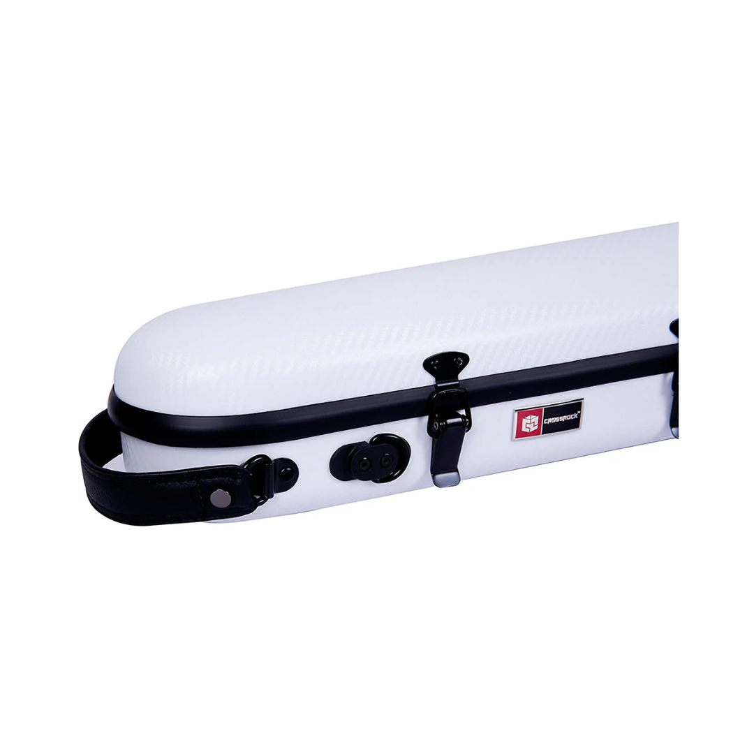 Estuche Para Violín Crossrock Polycarbon Blanco