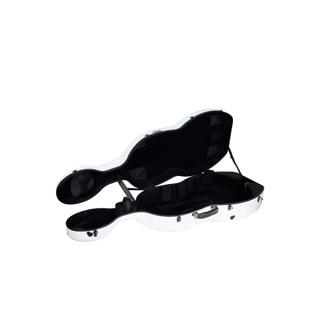 Estuche Para Cello Crossrock Polycarbon Blanco