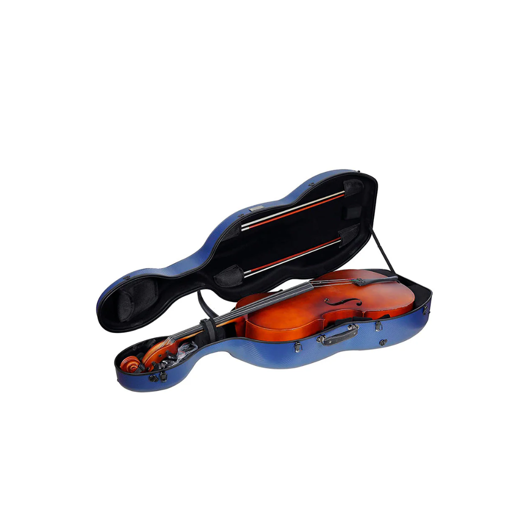 Estuche Para Cello Crossrock Polycarbon Azul