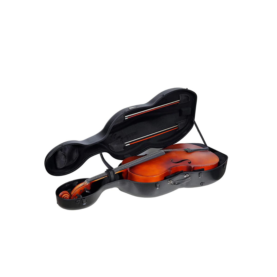 Estuche Para Cello Crossrock Polycarbon Negro