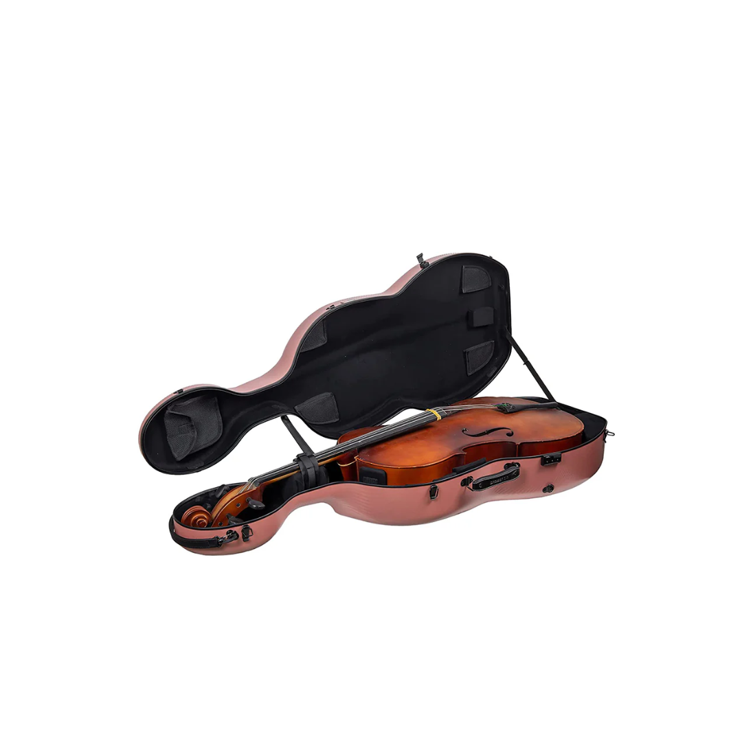 Estuche Para Cello Crossrock Polycarbon Rose Gold