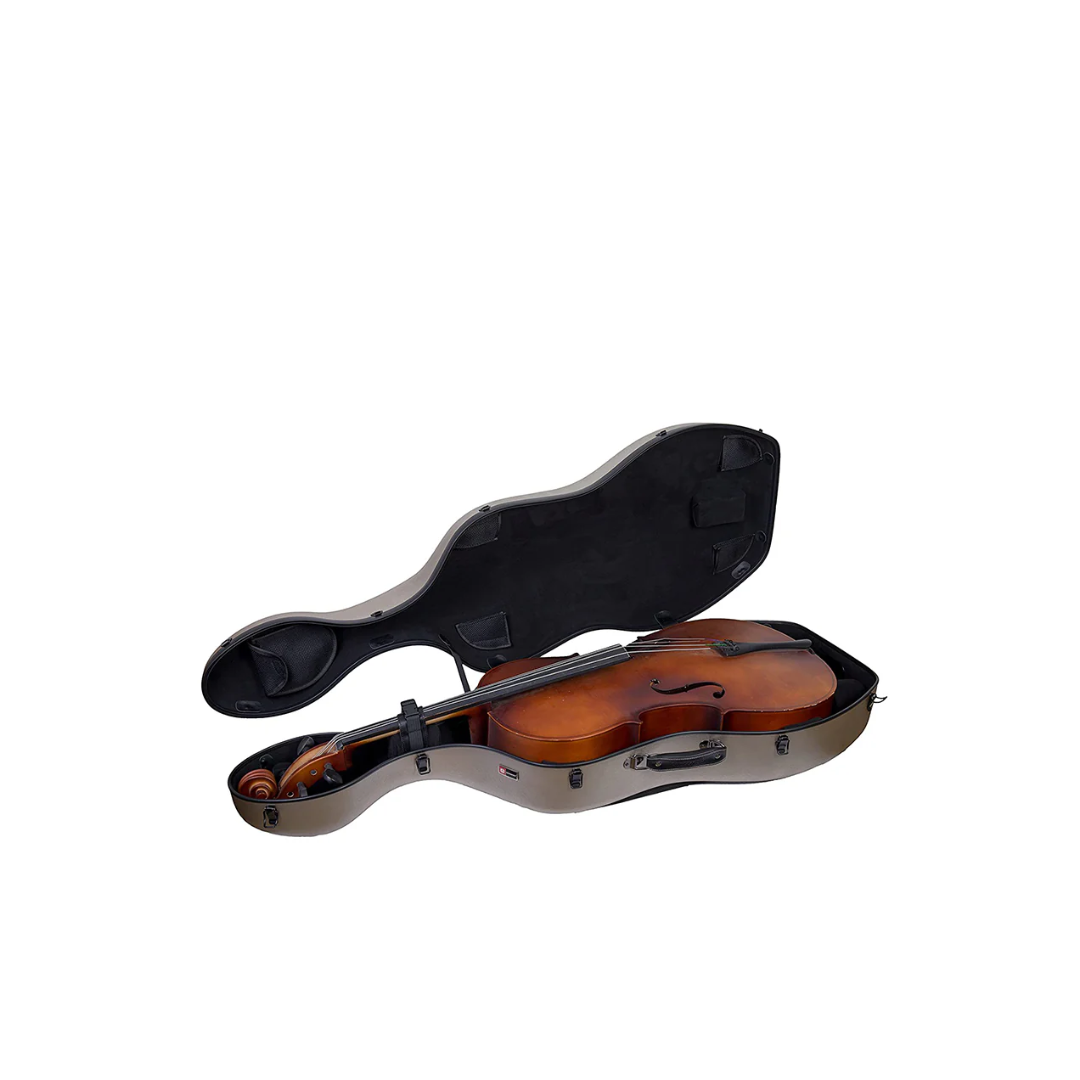 Estuche Para Cello Crossrock Polycarbon Slim Champagne