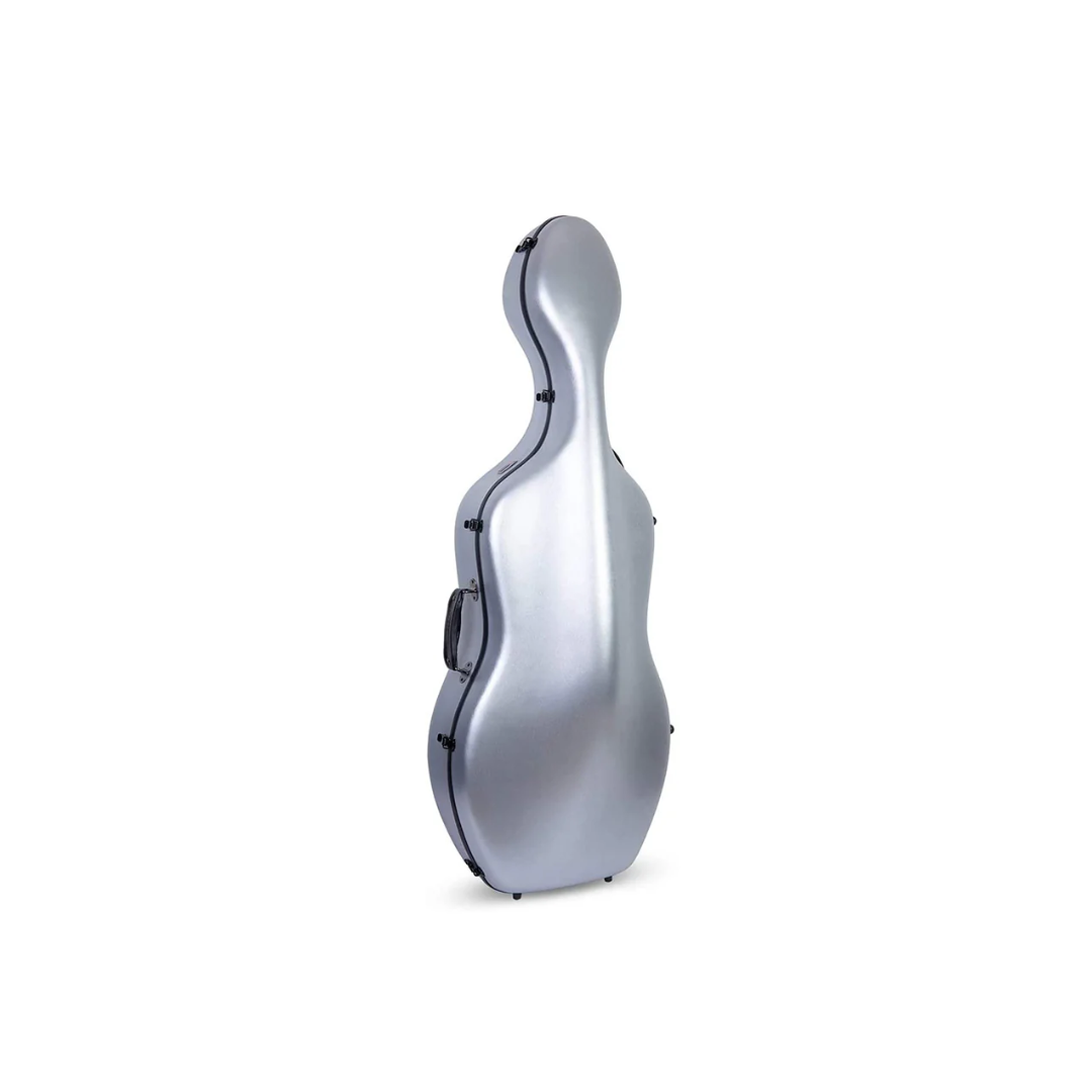 Estuche Para Cello Crossrock Polycarbon Slim Plata