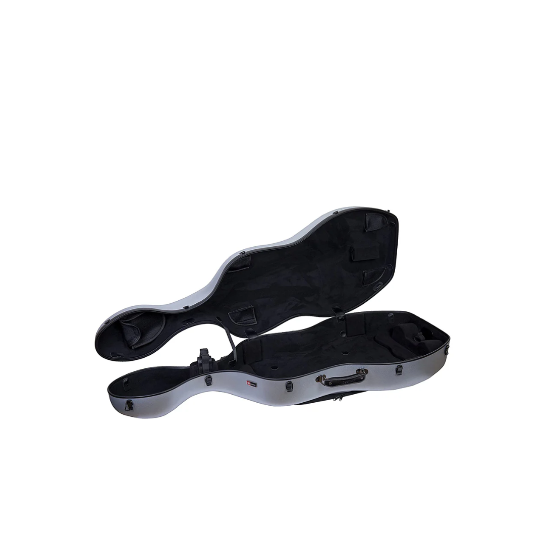 Estuche Para Cello Crossrock Polycarbon Slim Plata