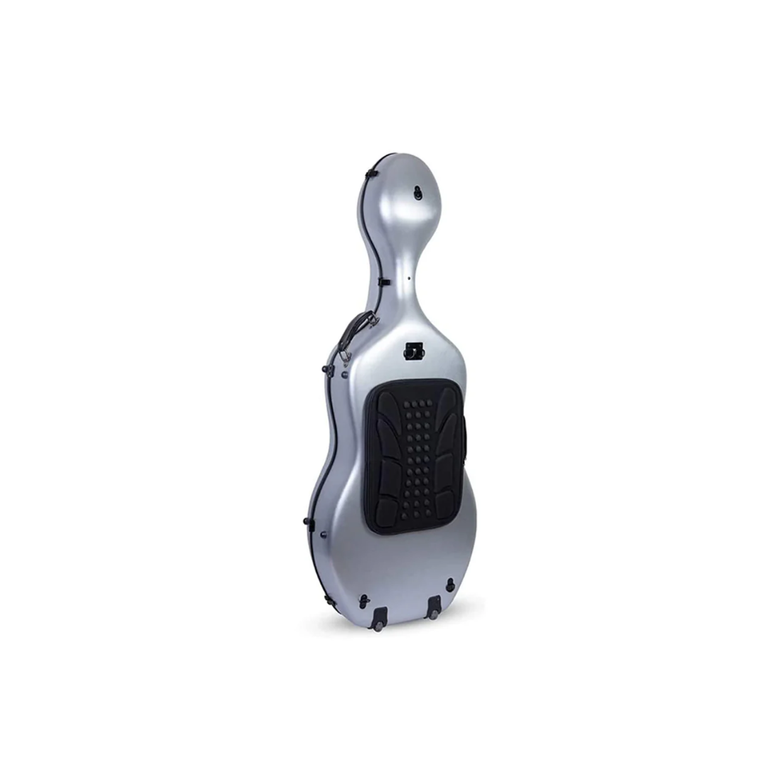 Estuche Para Cello Crossrock Polycarbon Slim Plata