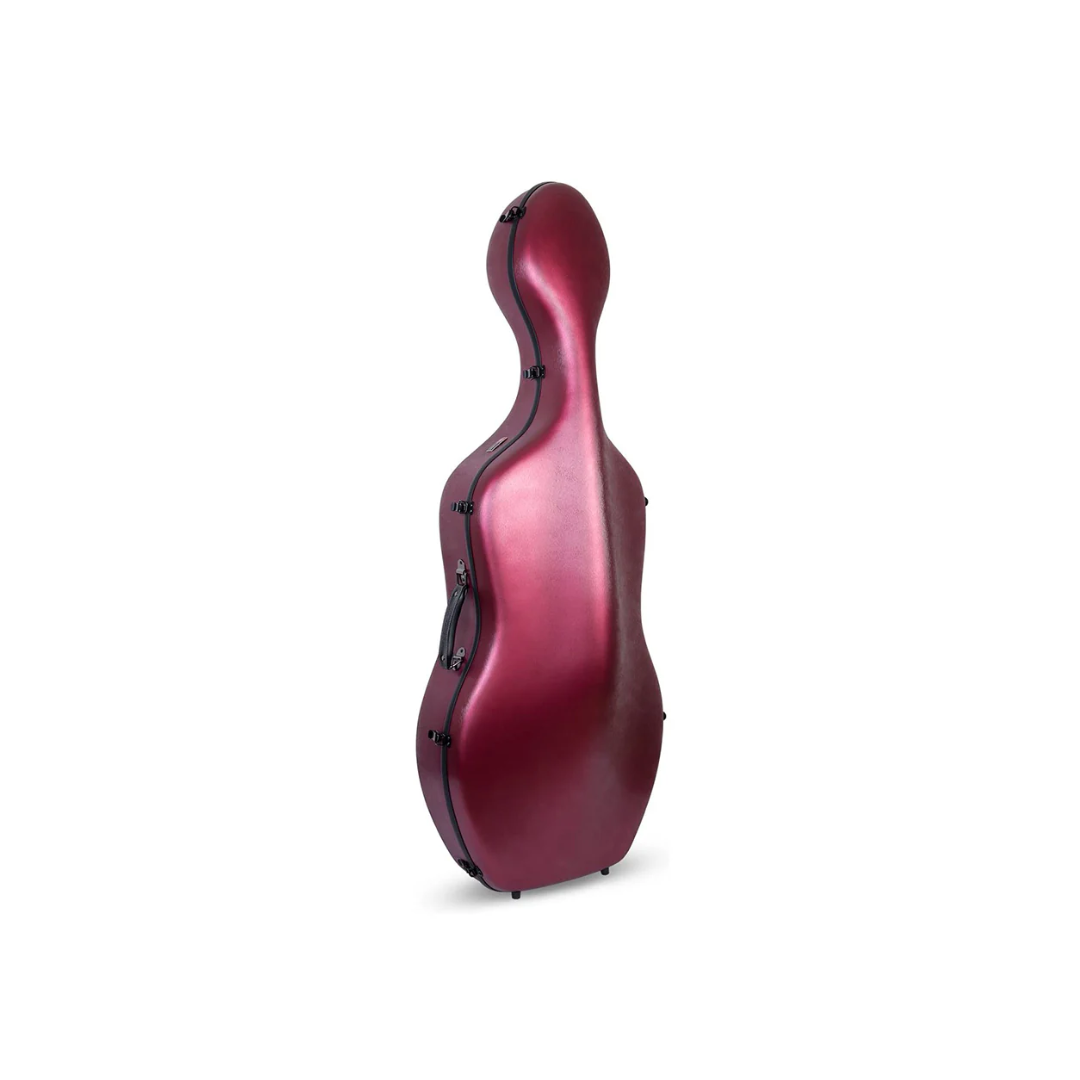 Estuche Para Cello Crossrock Polycarbon Slim Rojo