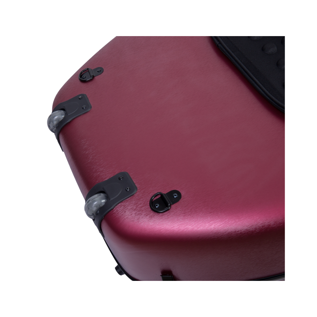 Estuche Para Cello Crossrock Polycarbon Slim Rojo