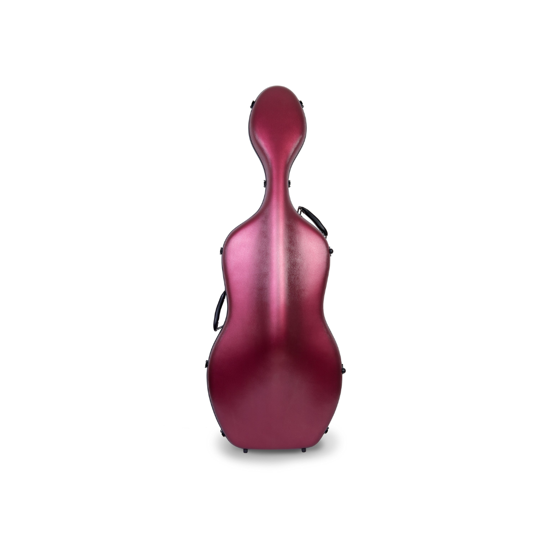 Estuche Para Cello Crossrock Polycarbon Slim Rojo