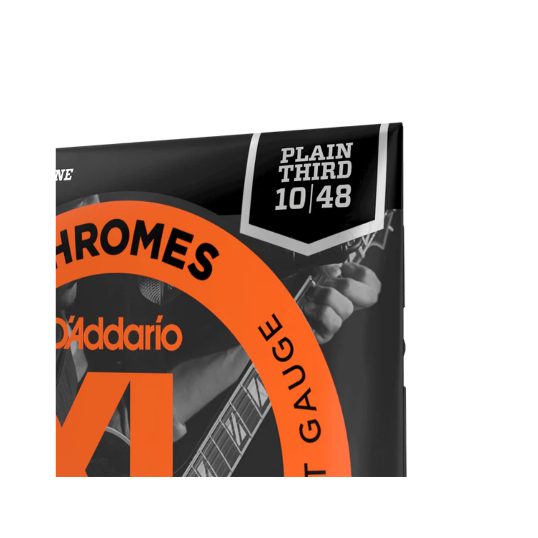 Daddario XL Cuerdas Para Guitarra Eléctrica Entorchado Plano ECG23PL 10/48