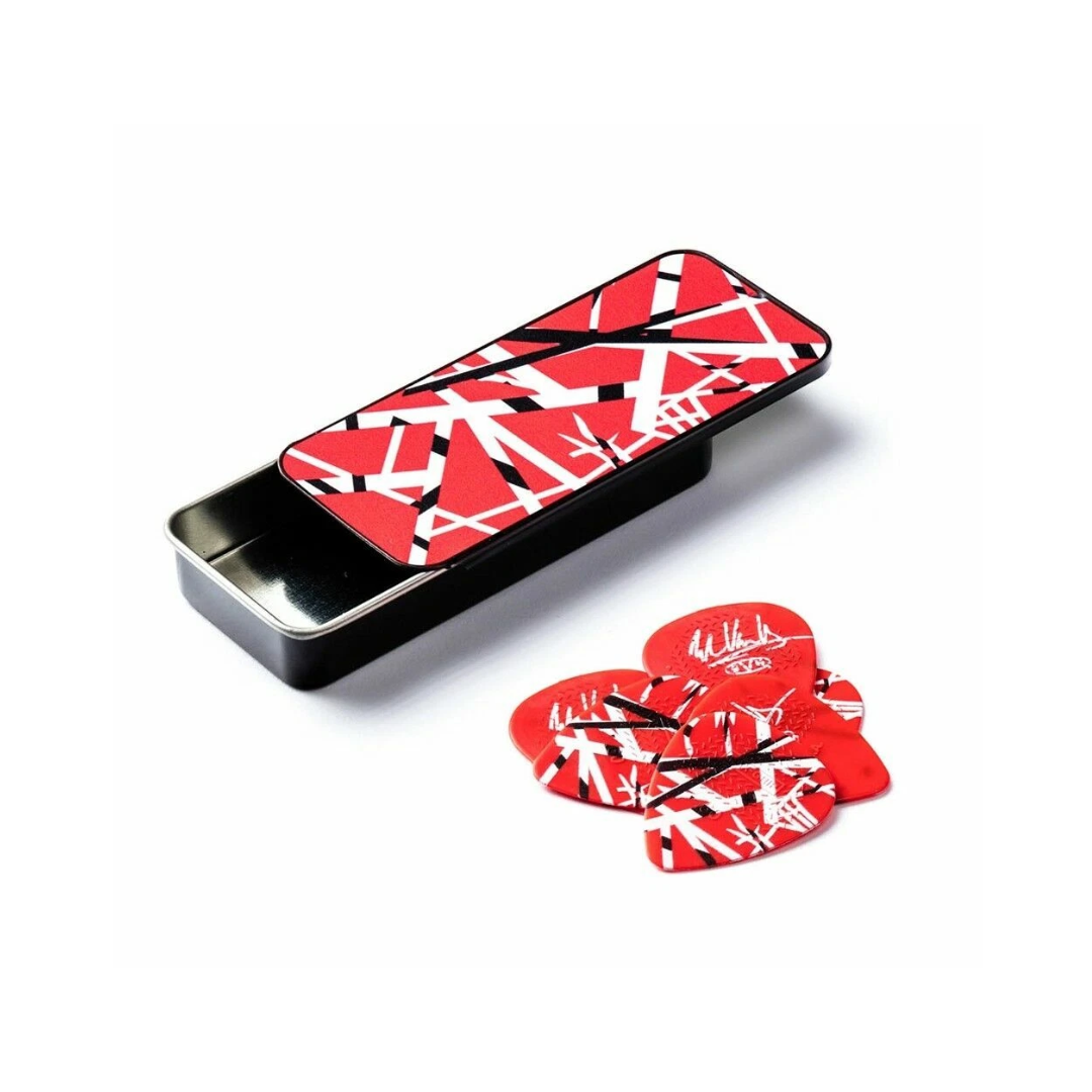 Jim Dunlop EVHPT02 Lata con Plumillas Max Grip Eddie Van Halen